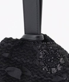 自由区 【カトリエムブーケ】Tweed a fleurs et rubans     ミニバッグ