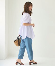 Feroux 【洗える】セミワイド パンツ