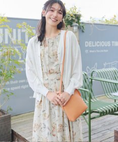 Tiaclasse 大花柄シフォンワンピース