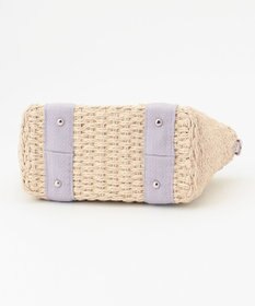 LA BAGAGERIE 【maison vert】 【ペーパー素材・多収納】リボンハンドル2WAYかごバッグ