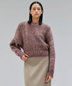 BEIGE， MARANA / モヘア混ミックスドルマンニット