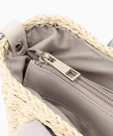 LA BAGAGERIE 【maison vert】 【ペーパー素材・多収納】リボンハンドル2WAYかごバッグ