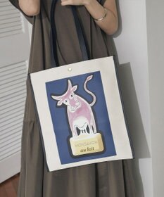 TOPKAPI 【Breath TOPKAPI】サヴィニャック × Breath TOPKAPI アート プリント フラット オーガニックキャンバス トート バッグ