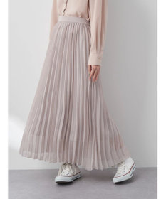 earth music&ecology すきな丈プリーツスカート