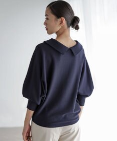 組曲 S 【加藤ローサさん着用 / 前後着用可】スムースストレッチロールネック ニット