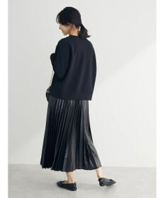 Green Parks カットジョーゼットドットボタンカーディガン