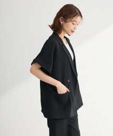 Green Parks 麻調フレンチスリーブジャケット