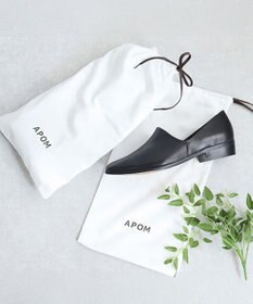 APOM 日本製 晴雨兼用スクエアトゥストラップシューズ15＜CRAHUG限定＞