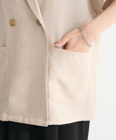 Green Parks 麻調フレンチスリーブジャケット