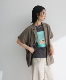 Green Parks 麻調フレンチスリーブジャケット