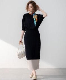 23区 S 【洗える】レーヨンポリエステルストレッチ ドルマン ニット