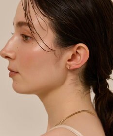 Phoebe 〈金属アレルギー対応〉シャイニースリムセラミックポストピアス　ゴールド/ニッケルフリー