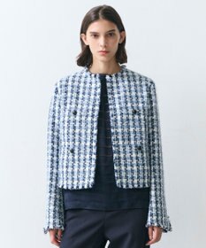 BEIGE， BERYL / ファンシーツイードノーカラージャケット