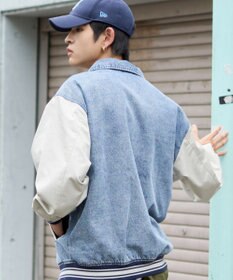 WEGO 【ユニセックス着用ITEM/MLサイズ展開】デニムスタジャン