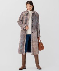 23区 【好評につき新色追加/CLASSY.1月号掲載】ウールカシミヤブレンド スタンドネック ニット