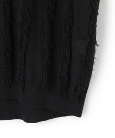 ICB L 【洗える】カットジャガード Vネックニット