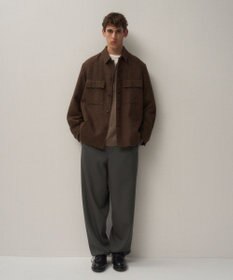 ATON ALPACA HOUND TOOTH | CPOジャケット - UNISEX