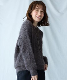 ANY 【洗濯機可】フェザーメッシュニット