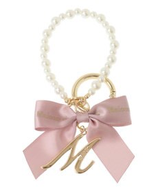 Maison de FLEUR イニシャルリボンパールチャーム