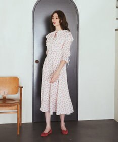 Maison de FLEUR フラワープリントワンピース