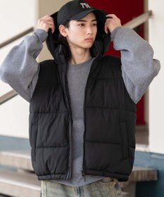 WEGO 【25年秋冬新作/ユニセックス着用ITEM/MLサイズ展開】2WAYパファーベスト