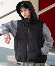 WEGO 【25年秋冬新作/ユニセックス着用ITEM/MLサイズ展開】2WAYパファーベスト