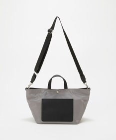 TOPKAPI 【Breath TOPKAPI sis】【WEB限定】ナイロン レザーポケット ミニ トートバッグ ショルダー付き 軽量 / CALM カーム