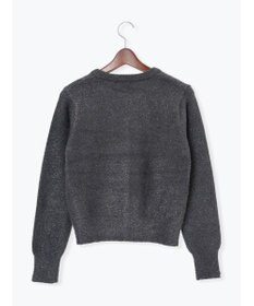 Te chichi ラメシャギークルーネックカーディガン