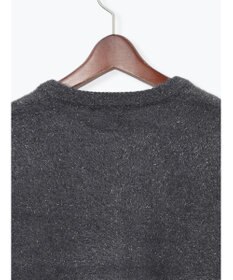 Te chichi ラメシャギークルーネックカーディガン