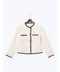 Te chichi ライトツイードバイカラージャケット《2026 spring catalog item》