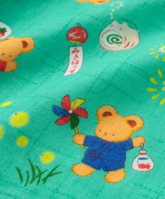 MIKI HOUSE HOT BISCUITS 【ミキハウス】【80-120cm】ミキハウスベア 甚平スーツ