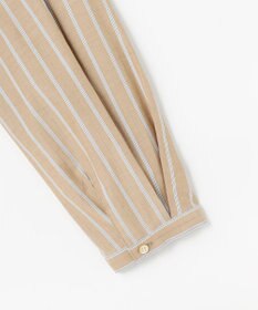 J.PRESS LADIES L TC ハイカウントストライプ シャツ ブラウス