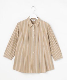 J.PRESS LADIES L TC ハイカウントストライプ シャツ ブラウス