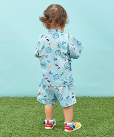 MIKI HOUSE HOT BISCUITS 【80-120cm】総柄 甚平スーツ