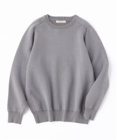 UNFILO MENS 【新色追加】スウェットライク クルーニット [24年秋冬商品]