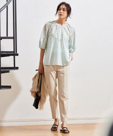 自由区 S 【カタログ掲載・洗える】エンブロイダリーローン ブラウス