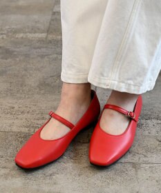 Pointer 日本製 本革ストラップ付きパンプス