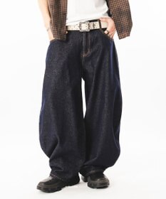 WEGO 【ユニセックス着用ITEM】カーブデニムパンツ