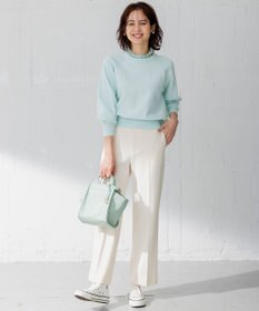 組曲 【選べる8色展開・春まで使える！】バックレースカラー ニット