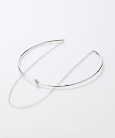 Phoebe ノットラインレイヤードチョーカー　シルバー/ネックレス/ネックカフ/36cm