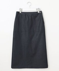 J.PRESS LADIES S 【洗える】シャンブレーサテン ナロー スカート