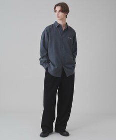 WEGO 【ユニセックス着用ITEM】フィブリルワンポイントBIGシャツ（長袖）