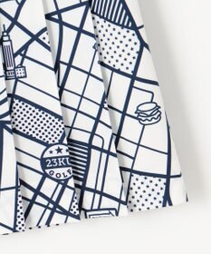 23区GOLF 【WOMEN】ニューヨークマップ柄 プリーツスカート