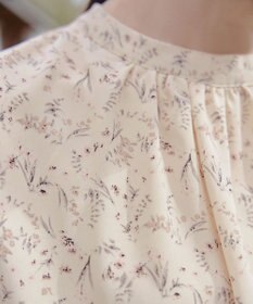 Tiaclasse 【洗える】花柄フレンチスリーブワンピース