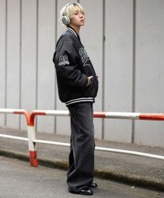 WEGO 【ユニセックス着用ITEM】グラフィックパファースタジャン