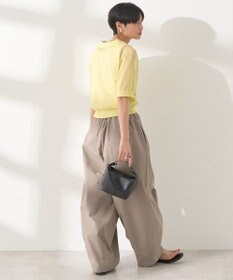 AMERICAN HOLIC ウォッシャブルシアーニット半袖ポロシャツ