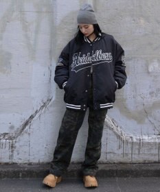 WEGO 【ユニセックス着用ITEM】グラフィックパファースタジャン