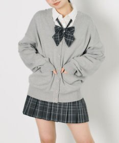 WEGO 【SCHOOL ITEM】ハイゲージスクールカーディガン