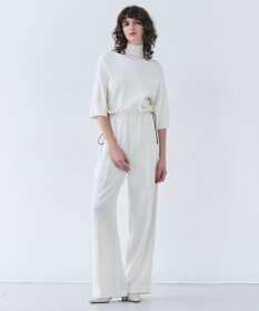 BEIGE， 【洗える・STORY 6月号掲載】RUE / ウエストゴムワイドストレートパンツ