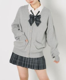 WEGO 【SCHOOL ITEM】ハイゲージスクールカーディガン